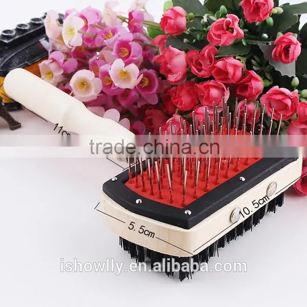 Pet Grooming Wooden Two Sides Comb With Brush photo-2