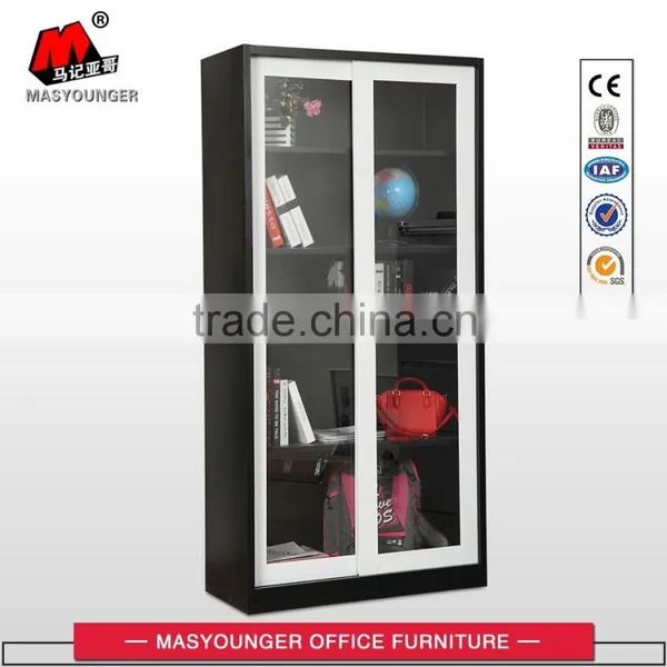 High Quality KD Structure Sliding Glass Door Filing Cabinet photo-4