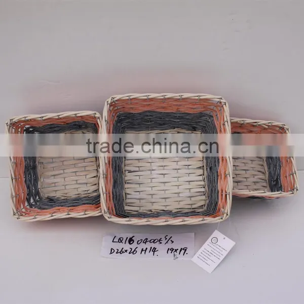 Decorative Wicker Baskets/square Garden Storage Baskets Supplier's Choice photo-4