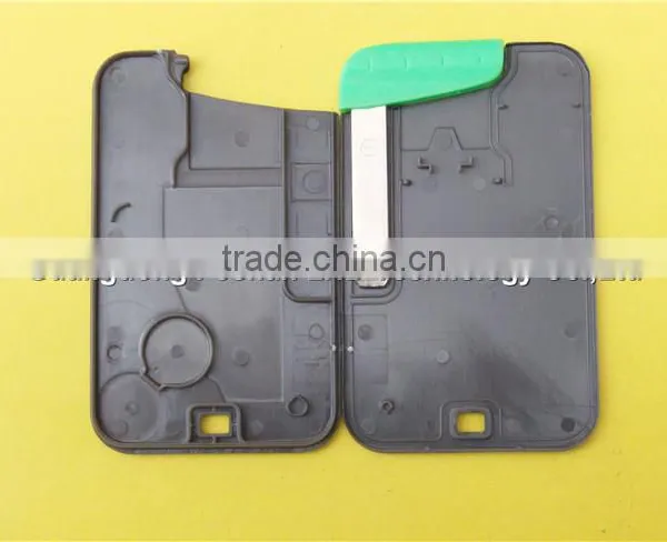 Remote Key Case for Renault Laguna Smart Card 2 Button Key Shell With Insert Small Key Blade photo-4