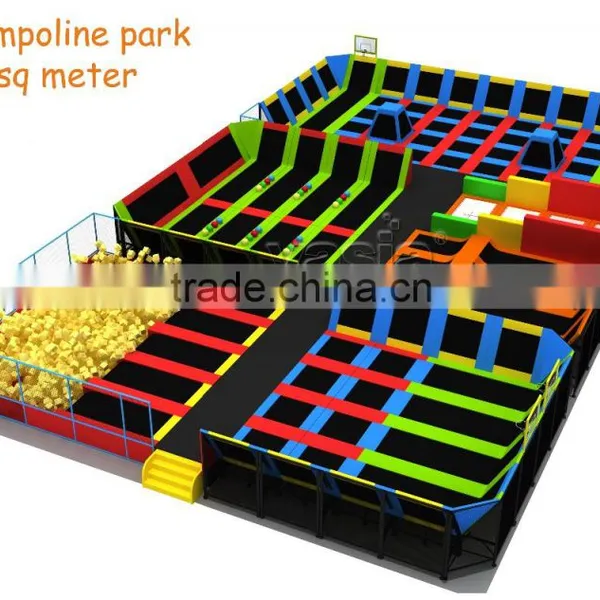 Indoor Trampoline With Foam Pit Arena Park for Sale Quality Choice photo-2