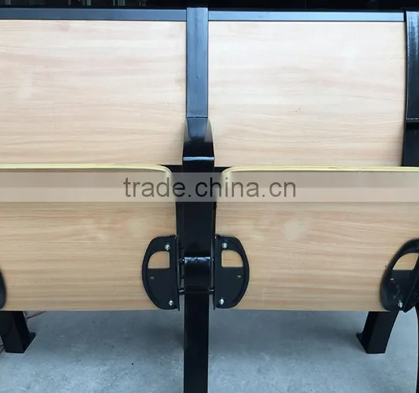 Cheap Attached Folding College School Student Desk and Chair HXFD002 photo-6