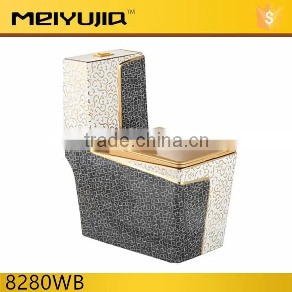 8280R Chinese Ceramics Sanitary Ware Washdown 250mm Roughing in 4 Inches One Piece Color Toilet Prices photo-4