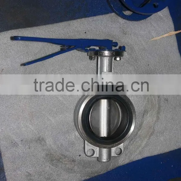 High Quality Electrical Wafer Soft Seal Cast Iron Gear Operated Wafer Center Line Butterfly Valve photo-4