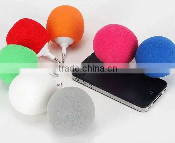 Super Mini Audio Sponge Ball Music Speaker 3.5mm Audio Jack photo-3