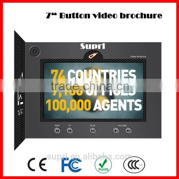 7" Video Brochure Components,avi Video Brochure