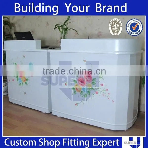 New White Clothes Shop Step Counters Top Display Case for Shoes photo-4