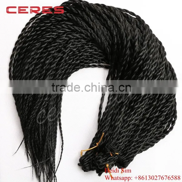 Japanese Fiber Solid and Ombre Color Senegalese Twist Hair Crochet Hair Extension photo-6