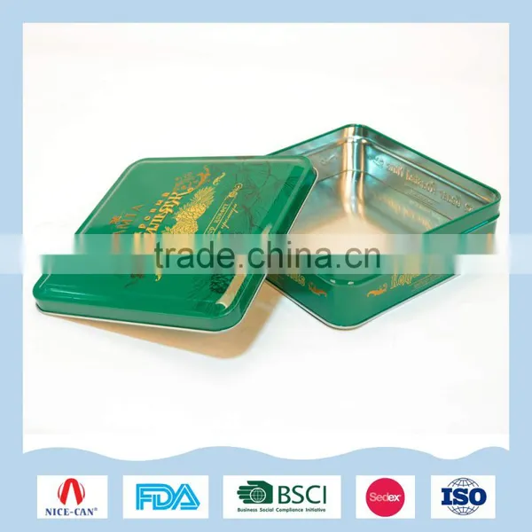 Beautiful Square Tin Box for Biscuit photo-5