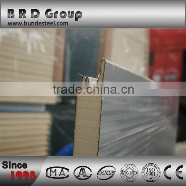High Anti-fire Ability and Sound Insulation PU Sandwich Panel With CE photo-4