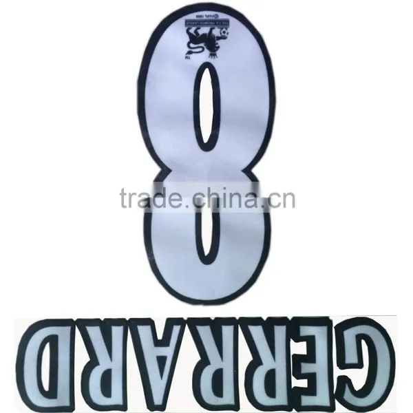Factory Direct 3d Flock Namesets T-shirt Heat Transfer Sticker Soccer Jersey Numbers and Nameset photo-2