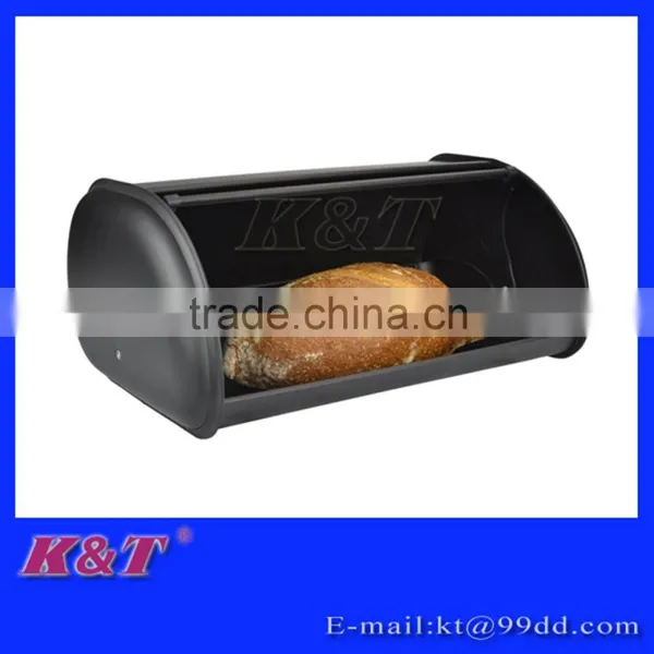 Cool Balck Color Design Stainless Steel Bread Box photo-2