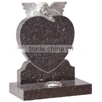 Gravestone Angel Violet Granite Stone Statue DSF-M009