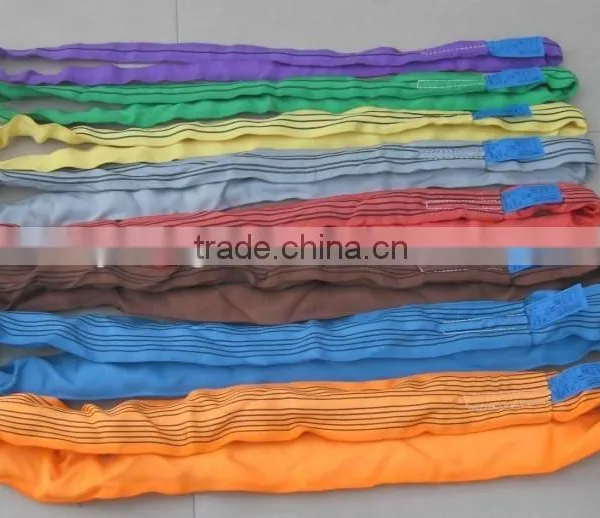 80t 10m Heavy Duty Braided Type Lashing Lifting Round Slings photo-2