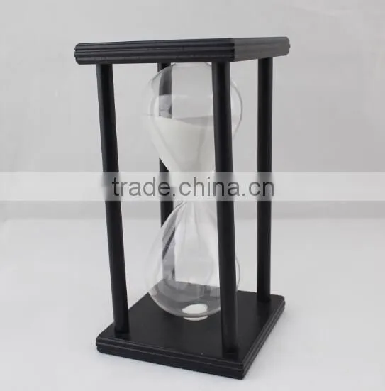 Concise Style Wooden Sand Clock Sand Timer Hourglass for Business Gift