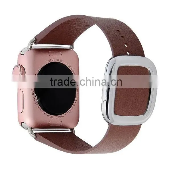 2016 New Hot Smart Watch Replacement Strap Leather Band Modern Buckle Watch Band For Apple Watch photo-2