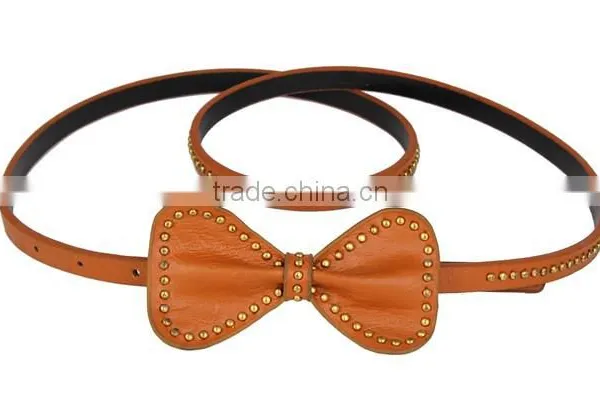 2014 Korean Fashion Ladies PU Rivet Bowknot Belt SWF-W15062925 photo-5