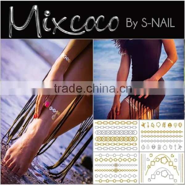 Latest Products in Market Jewelry Tattoo ,metallic Tattoo Sticker Supply photo-2