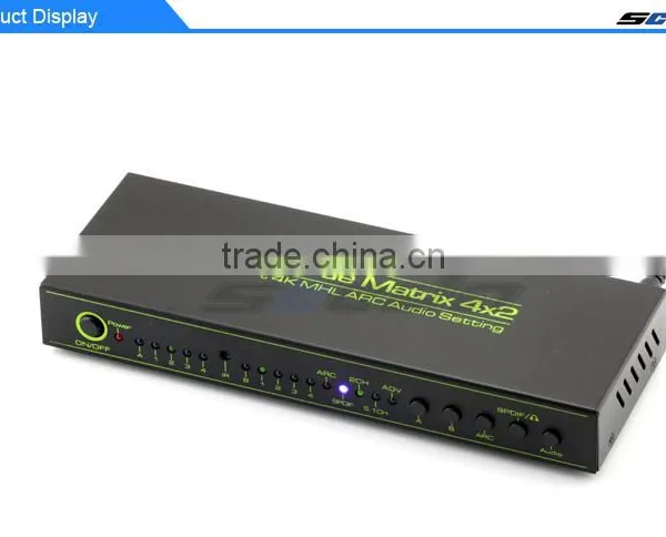 4x4 HDMI 3D HDTV HD 4K True Matrix 1.4 Switch Splitter 1080p 4 In 4 Out IR Remote photo-2