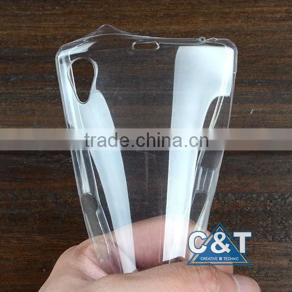 C&T Ultra Slim 0.3mm Case / Extremely Thin Transparent TPU Back Cover For Sony Xperia Z1 photo-5