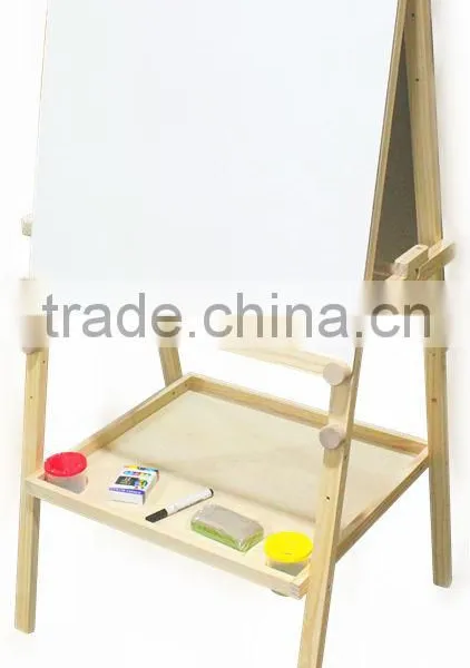 Multifunctional Magnetic Kids Wooden Easel Blackboard photo-2