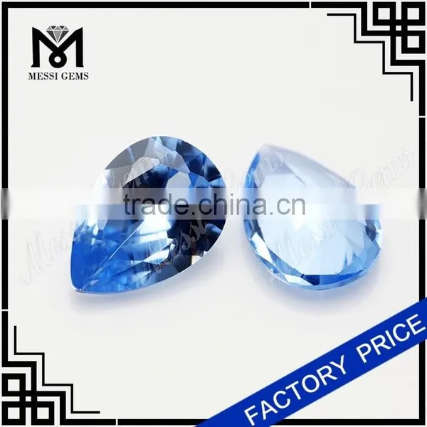Stable Inventory Loose Gemstone 9 x 13 Pear Cut 104# Synthetic Spinel photo-2