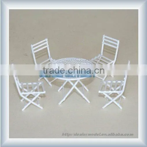 Courtyard Table and Chair,model,plastic Modle