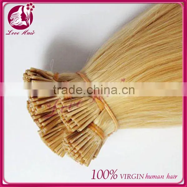 6A Wholesale Unprocessed Pre Bonded I-tip Hair Extensions Blonde Brazilian Human Hair Extensions I Tip Hair Extensions photo-5