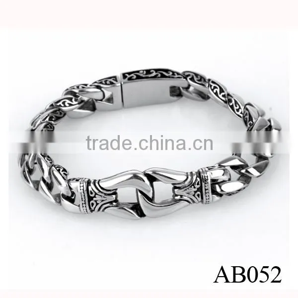 Wholesale Men's Fashion Solid 316l Stainless Steel Bracelet On Wholesaler photo-2