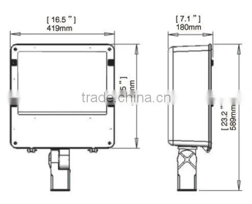 Die-casting Lamp Housing for 400W Metal Halide Shoebox Lights photo-2