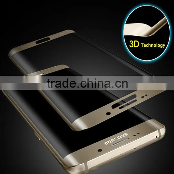 For Samsung Galaxy S6 Edge+ Tempered Glass Screen Protector Curved Design With Retail Package photo-3