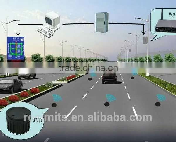 Professional wireless zigbee networks smart traffic light control system with wireless magnetic detector