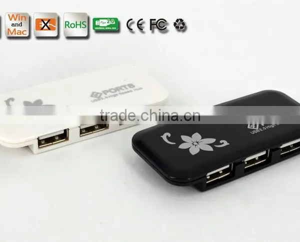 New!!!Portable Slim Shape Low Cost USB2.0 Hub High Speed 4 Ports USB Hub for PC and Laptop photo-3