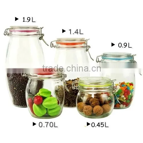 Airtight Glass Vacuum Food Containers With Sealed Rubber Lids photo-3