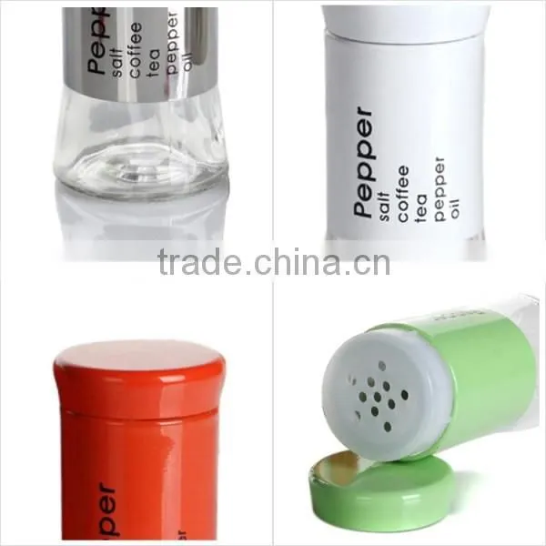 Glass Condiment Bottle With Stainless Steel Skin photo-5
