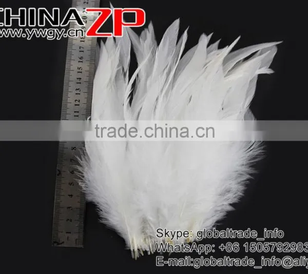 NO.1 Supplier ZPDECOR Bulk Sale Natural Bleached White Dyed Chicken Rooster Schlappen Feathers photo-4