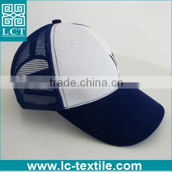 LCTN1853 Short Bill Foam Plain Trucker Cap Mesh Hat photo-3