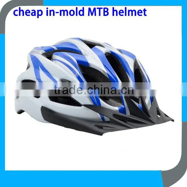Cheap In-mold MTB Cycle Helmet With Sun Visor for Track photo-3