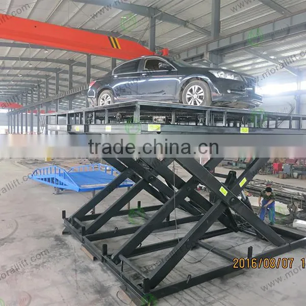 Hot Sale Hydraulic Car Scissor Lift /scissor Car Lift Elevator Add Turntable photo-5