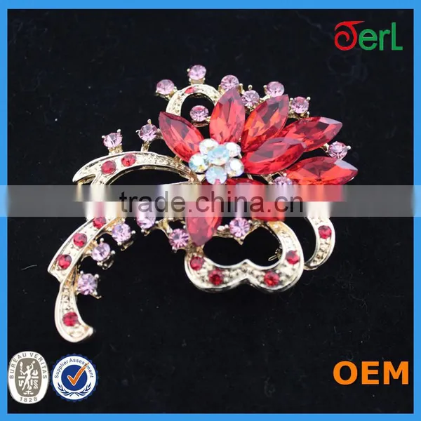 2016 Factory Price Wedding Brooch Clear Rhinestone Brooch for Wedding Invitations photo-2