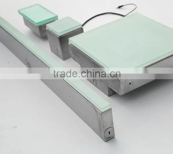 Outdoor Waterproof IP67 Led Brick Tile Light Frosted Glass Cover Walkway Paver Lights photo-6