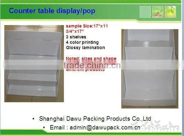 Promotional Counter Box /sales Table Top Display / Counter Display