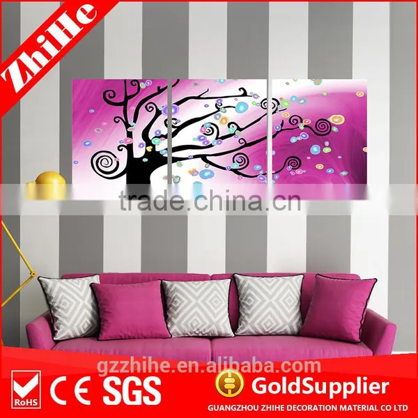 Dropshipping Abstract Oil Painting With Canvas Printing of Home Decor to Room photo-2
