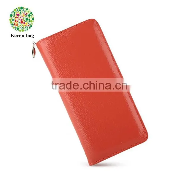 Custom Genuine Leather Women Travel Wallet photo-2