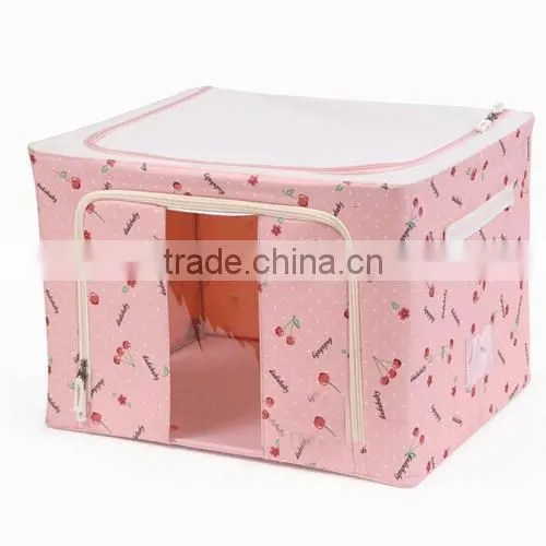 CL0044 Red Color 1 Square Cube Kids Toy Storage Boxs Makes Room Clean photo-3