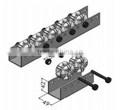 JY-2047|Multifunction Roller Track for Delivery System|Bearing Roller Track Converyor|Universal Roller Track photo-2