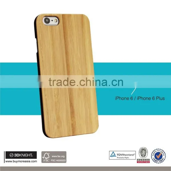 Factory Price Mobile Accessories Laser Engraving Custom Design PC Edge Wooden Cell Phone Case for IPhone 6 Case Wood photo-6