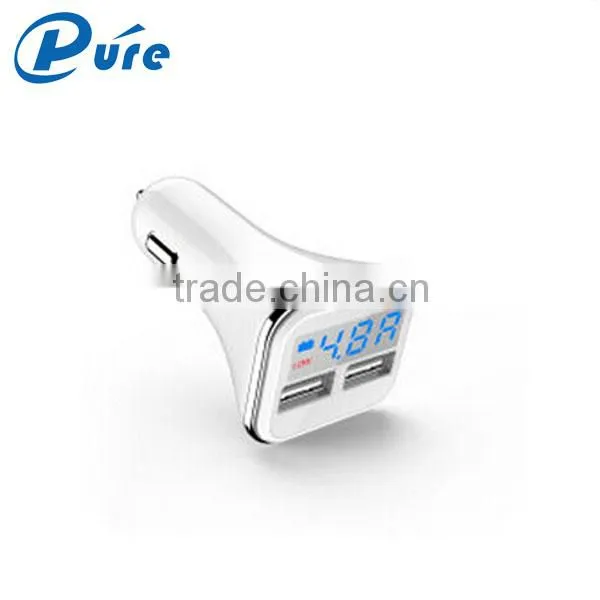 Universal Double Speed Fast Charge Output DC 5V 4.8A USB Charger Portable Dual Port Micro Car Charger photo-3