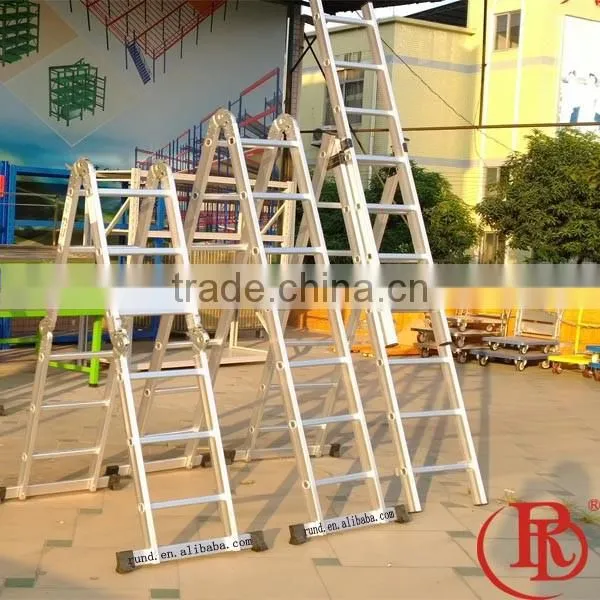 RD Telescopic Metal Pipe Aluminum Loft Ladder photo-4