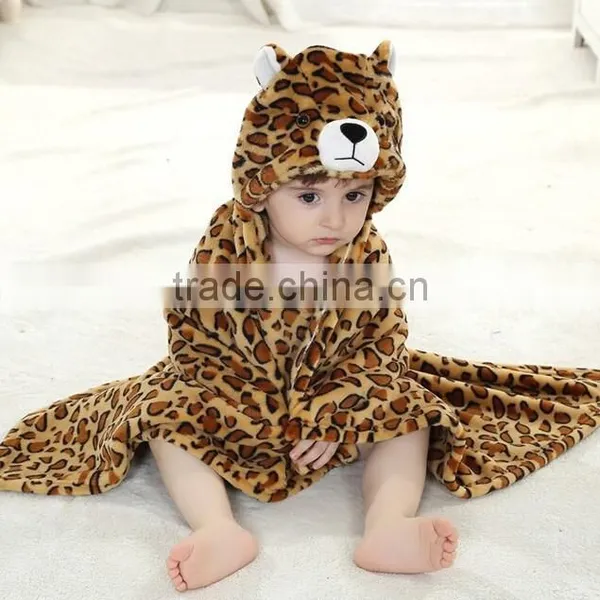 Wholesale Leopard Printed Bathrobe for Kids photo-5
